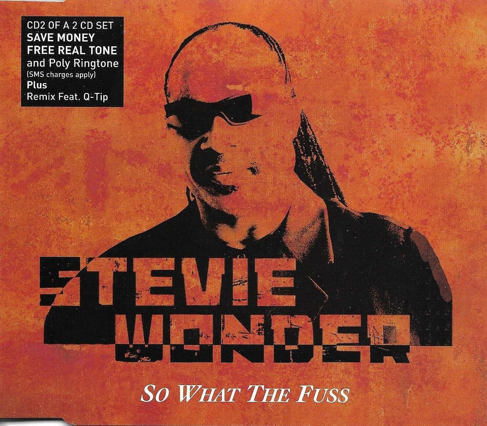 STEVIE WONDER w/ Q TIP So what the Fuss 2 RARE MIXES CD Single SEALED USA Seller
