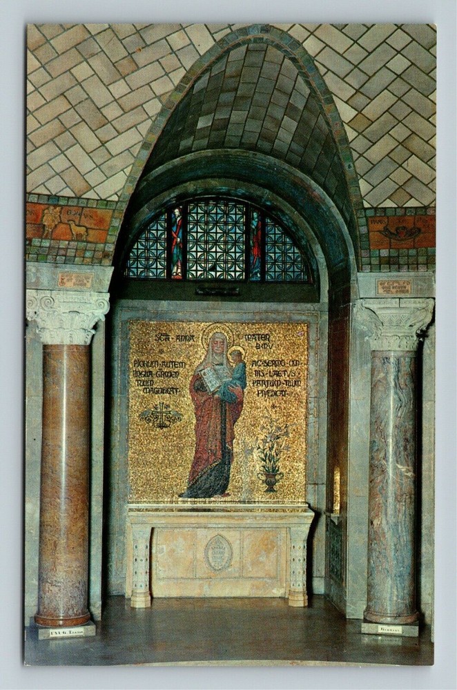 Washington DC, St Anne National Shrine Vintage Souvenir Postcard