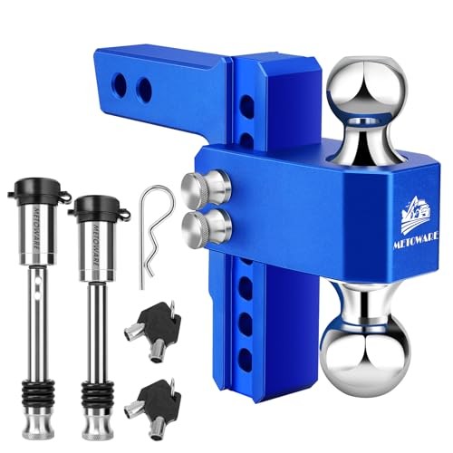 2-Inch Receiver Aluminum Hitch with 6-Inch Drop, Heavy Duty Tow Mount