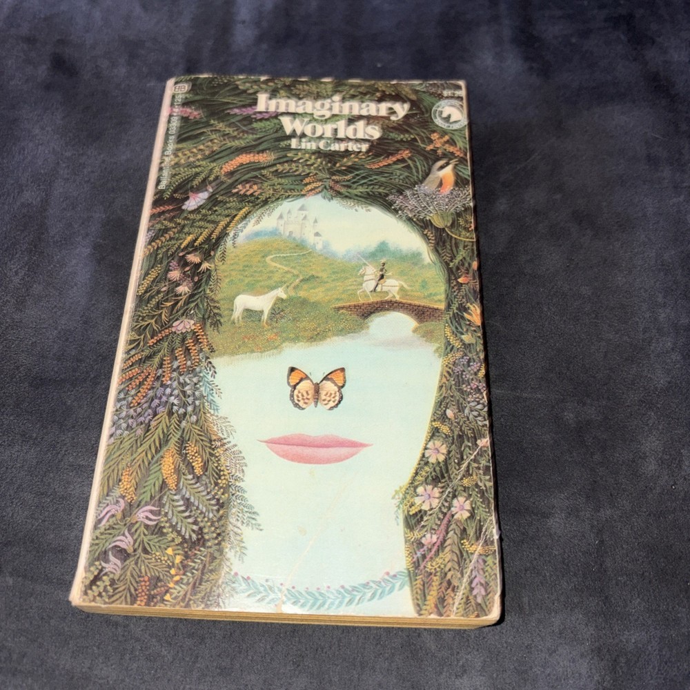 Imaginary Worlds by Lin Carter 1973 1st Printing Ballantine Adult Fantasy PB