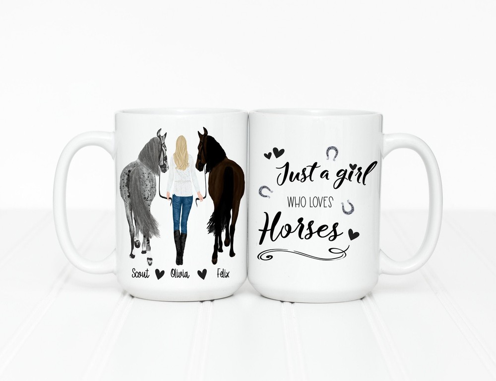 Personalized Horse Mug Personalized Gift For Her Custom Horse Mug Girlfriend