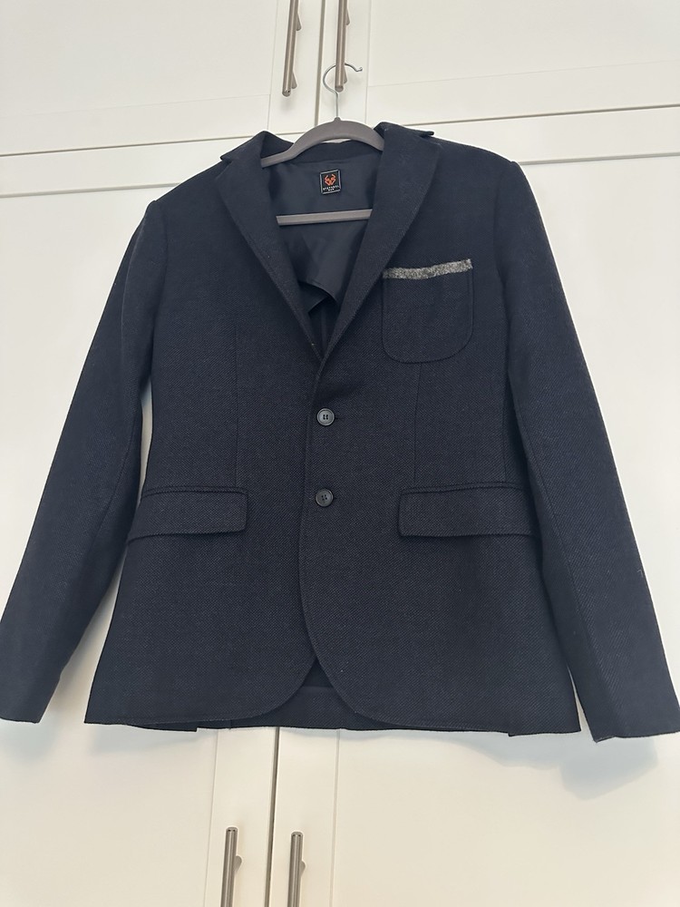 Stefanel Men’s Wool Blazer Color Navy Size Small (EU 46/ USA 36)