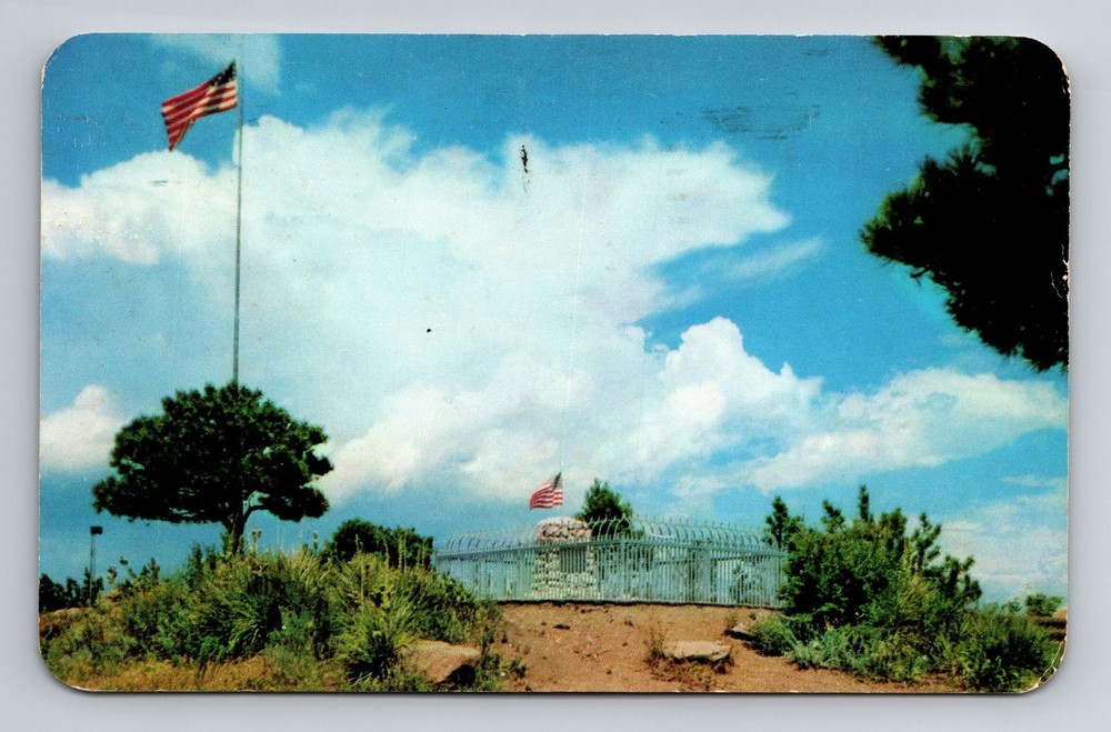 Denver Mountain Parks CO-Colorado Buffalo Bill's Grave Lookout Vintage Postcard