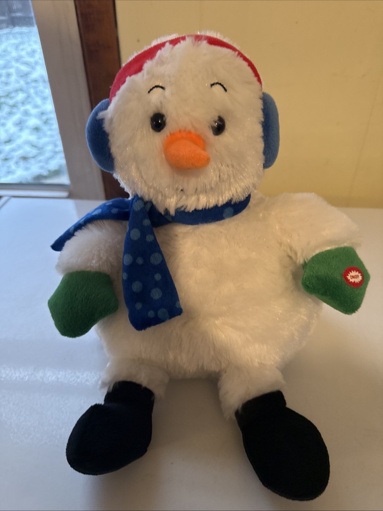 Kids Of America Christmas Plush Lighted Snowman 10”