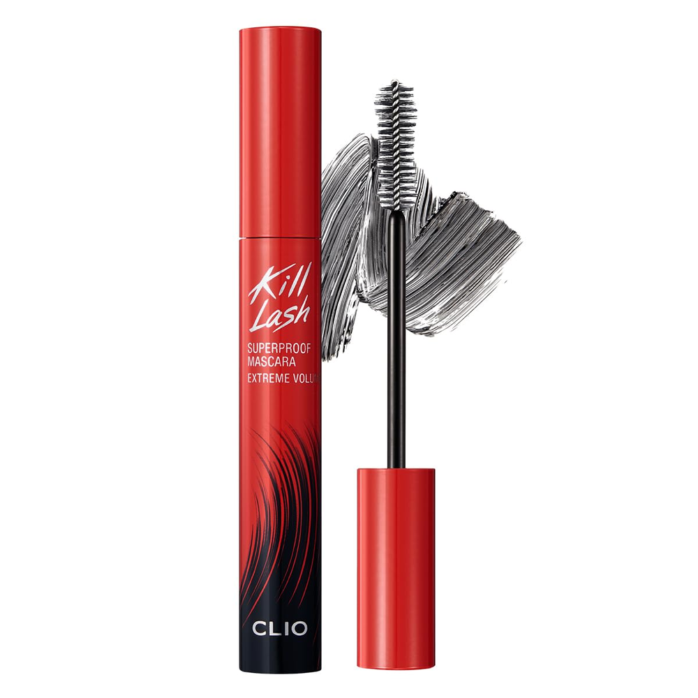 Kill Lash Superproof Mascara, Washable Tubing Mascara Black, Voluminous Eyelash,