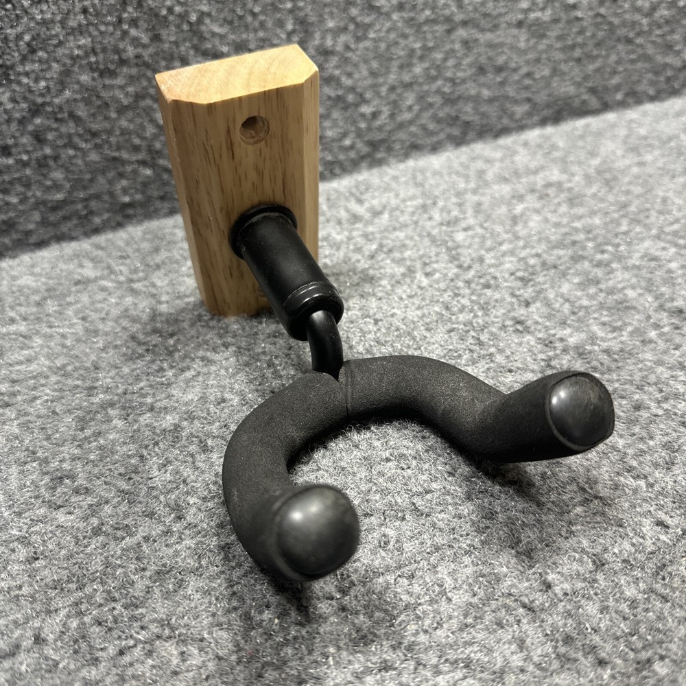 Guitar Wall Mount hanger Wood Rubberized easy install