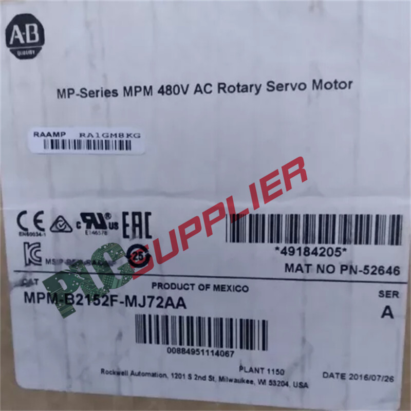 1PC Allen-Bradley MPM-B2152F-MJ72AA 1 Year