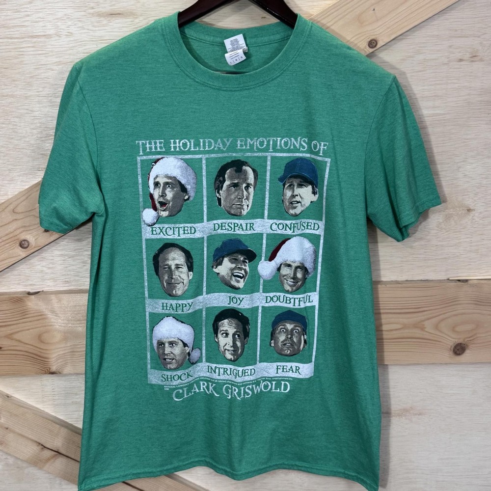 National Lampoon Men's L Shirt Clark Griswold Chevy Chase Vacation Christmas