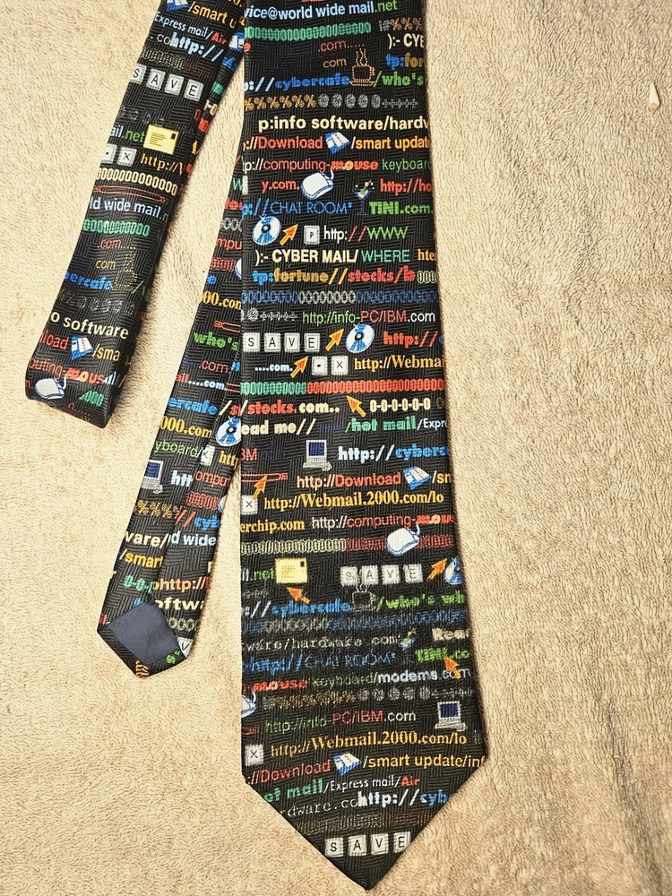 Internet Necktie WWW Browser Server HTTP sign on Computer Technology theme Tie