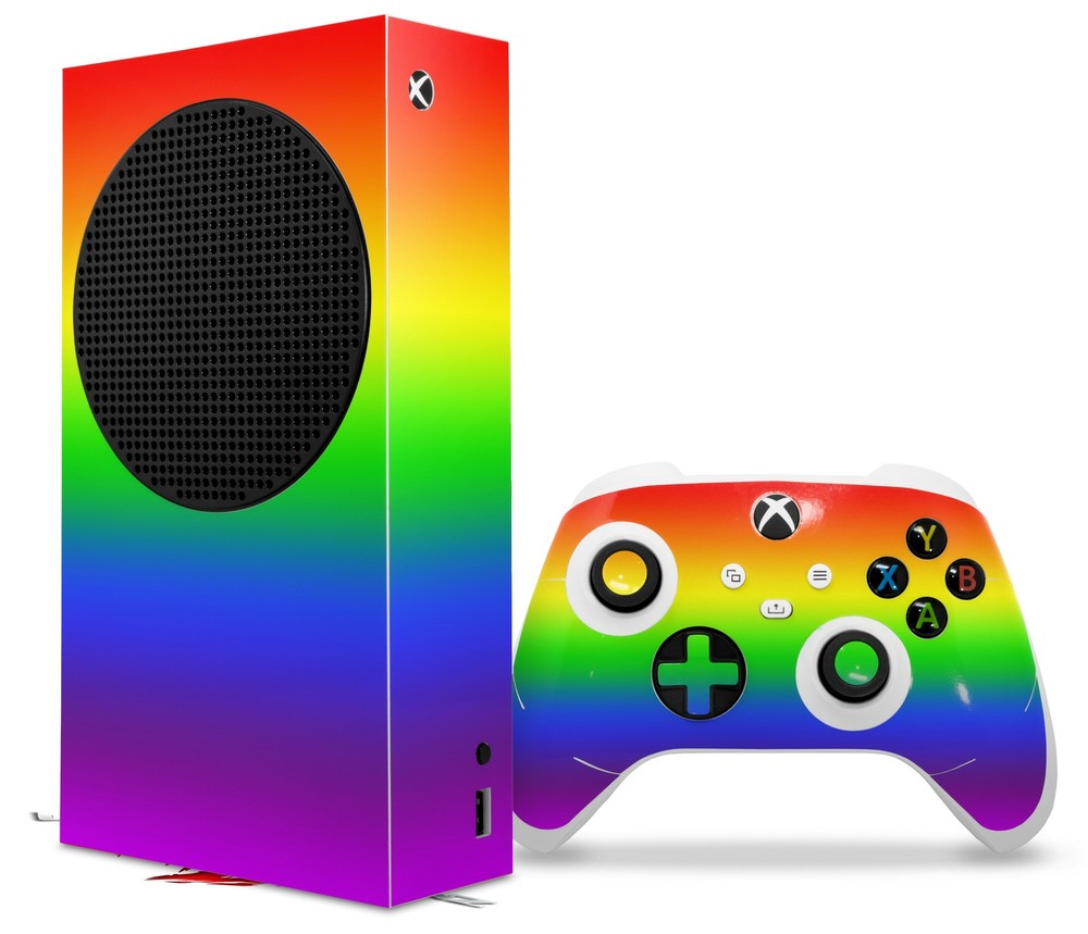 Skins XBOX Series S Console Controller Smooth Fades Rainbow