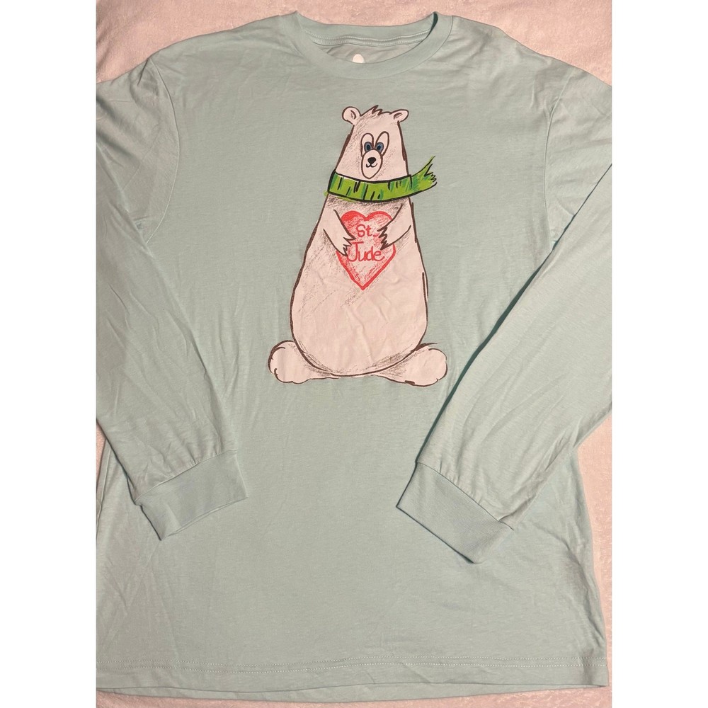 St. Jude Children’s Research Hospital Women’s L LS Polar Bear Shirt NWOTs