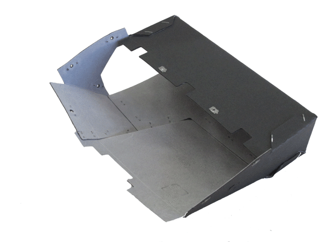 Glove Box Liner Insert for 1963 Lincoln Continental Hardtop Right Front Grey