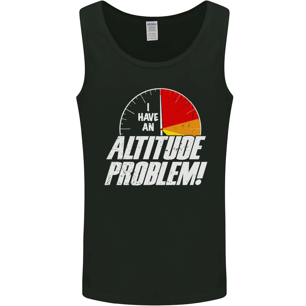 Funny Skydiving Freefall Vest Tank Top for Men - Altitude Problem Design
