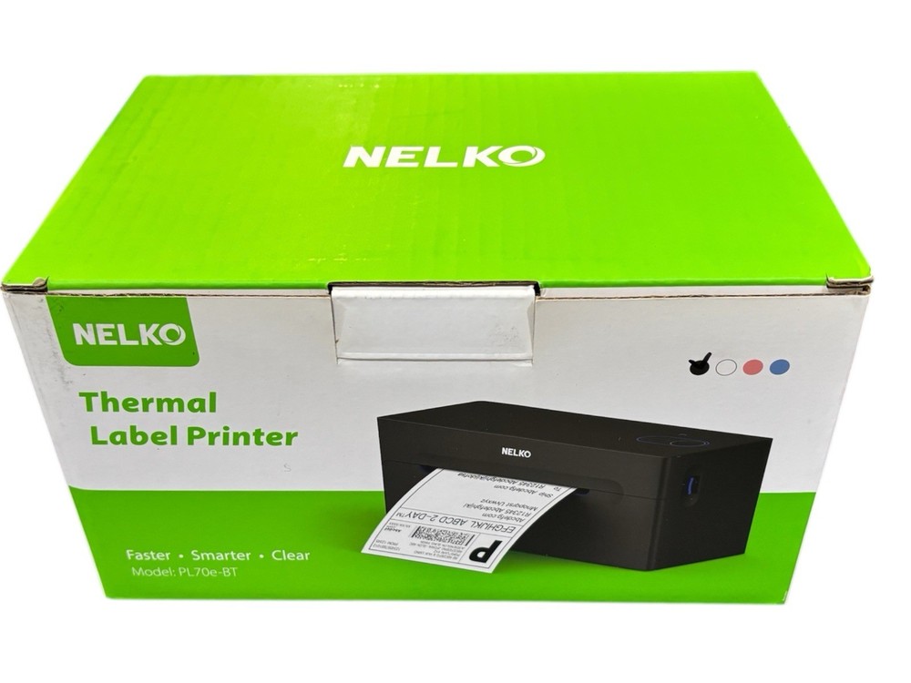 NELKO PL70E-BT Bluetooth USB Thermal Label Printer New In Box Complete