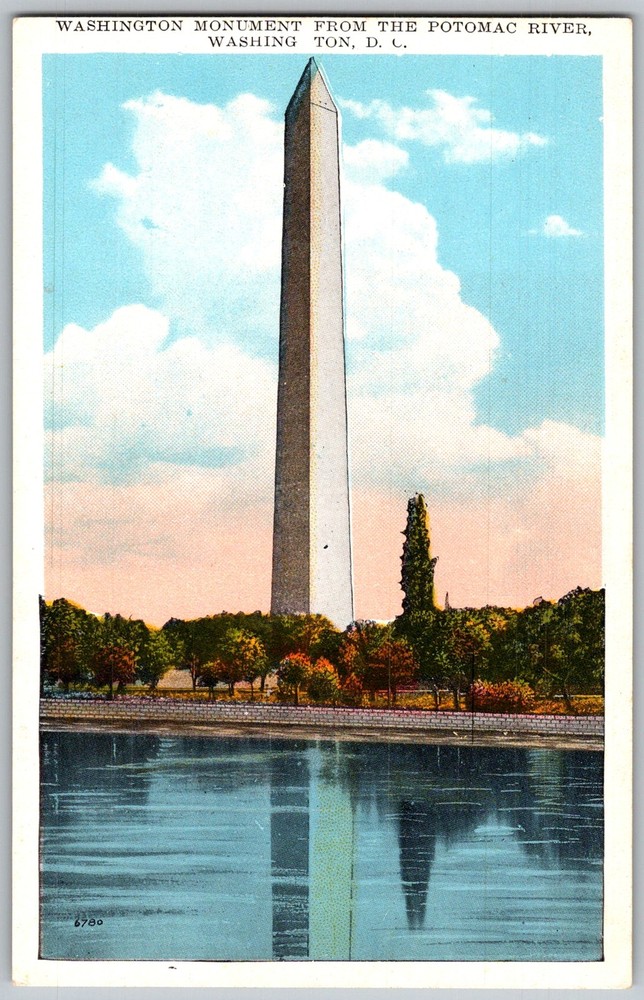 Vtg Postcard Monument Obelisk Washington, DC 1930s