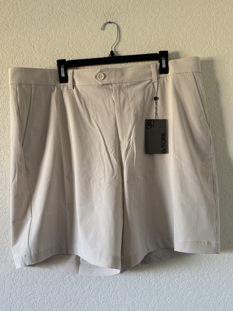 G/Fore Men's Size 40 Golf Shorts Stone Beige Maverick Hybrid 8