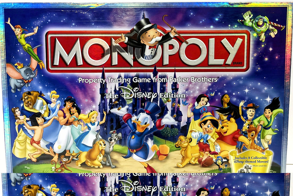 Monopoly - The Disney Edition Board Game - Hasbro/Parker Brothers Complete 2001