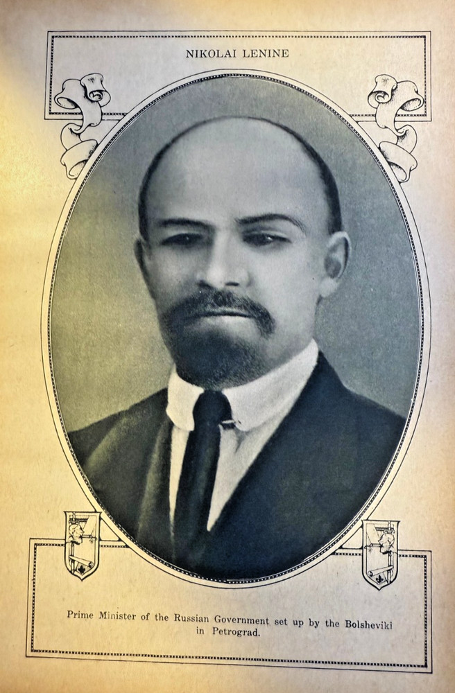 1918 Vintage Illustration Nikolai Lenin Prime Minister of Russia