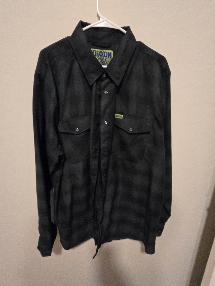 Dixxon Flannel Co Mens Absinthe Shirt Plaid Green Size 2XL XXL Snap Long Sleeve-image