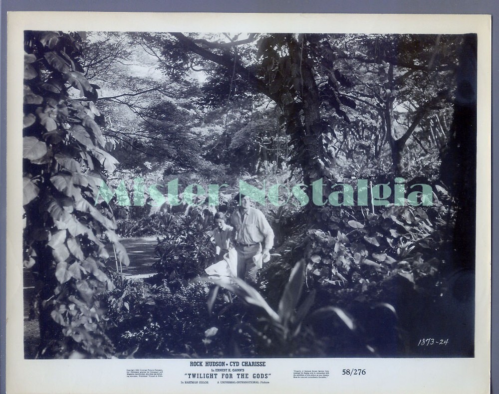 Vintage Photo 1958 Rock Hudson Cyd Charisse in Twilight For The Gods