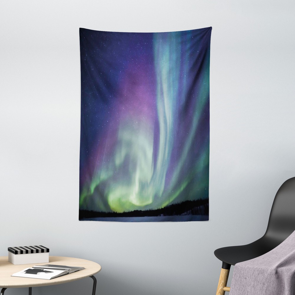 Aurora Borealis Tapestry Solar Sky Stars Print Wall Hanging Decor