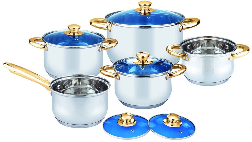 10PCS STAINLESS STEEL COOKWARE SET BRAND NEW