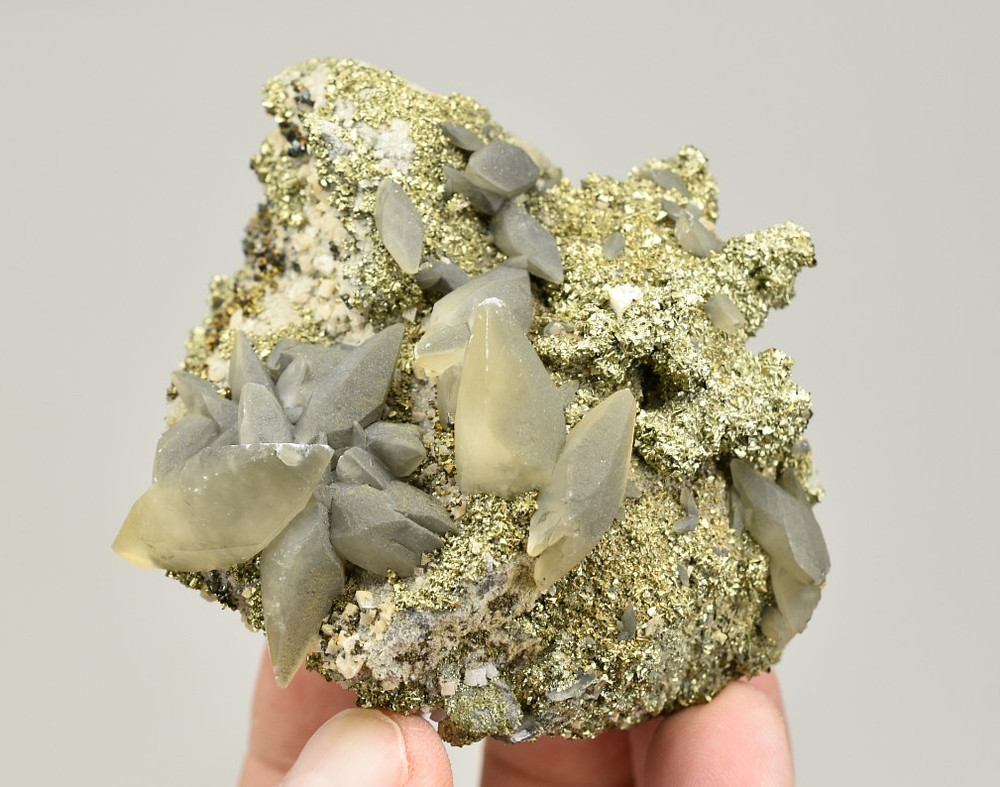Calcite with Chalcopyrite - Sweetwater Mine, Reynolds Co., Missouri
