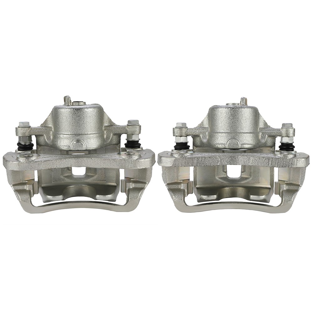 Pair of Front Brake Calipers for 2006-2010 Kia Optima Hyundai Sonata with Bracket Kits