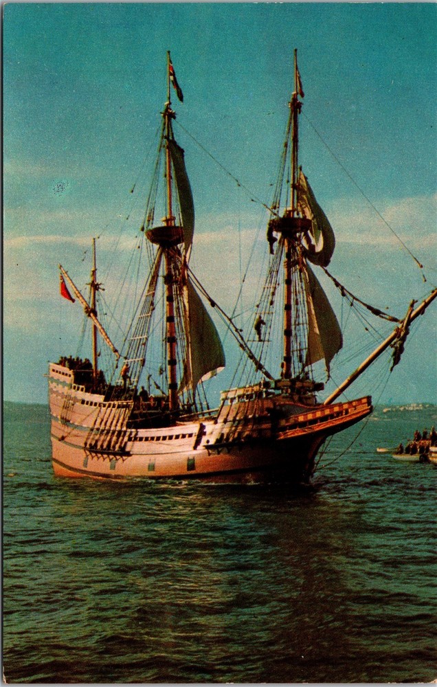 Mayflower II Plimoth Plantation Plymouth Massachusetts MA Unposted Postcard