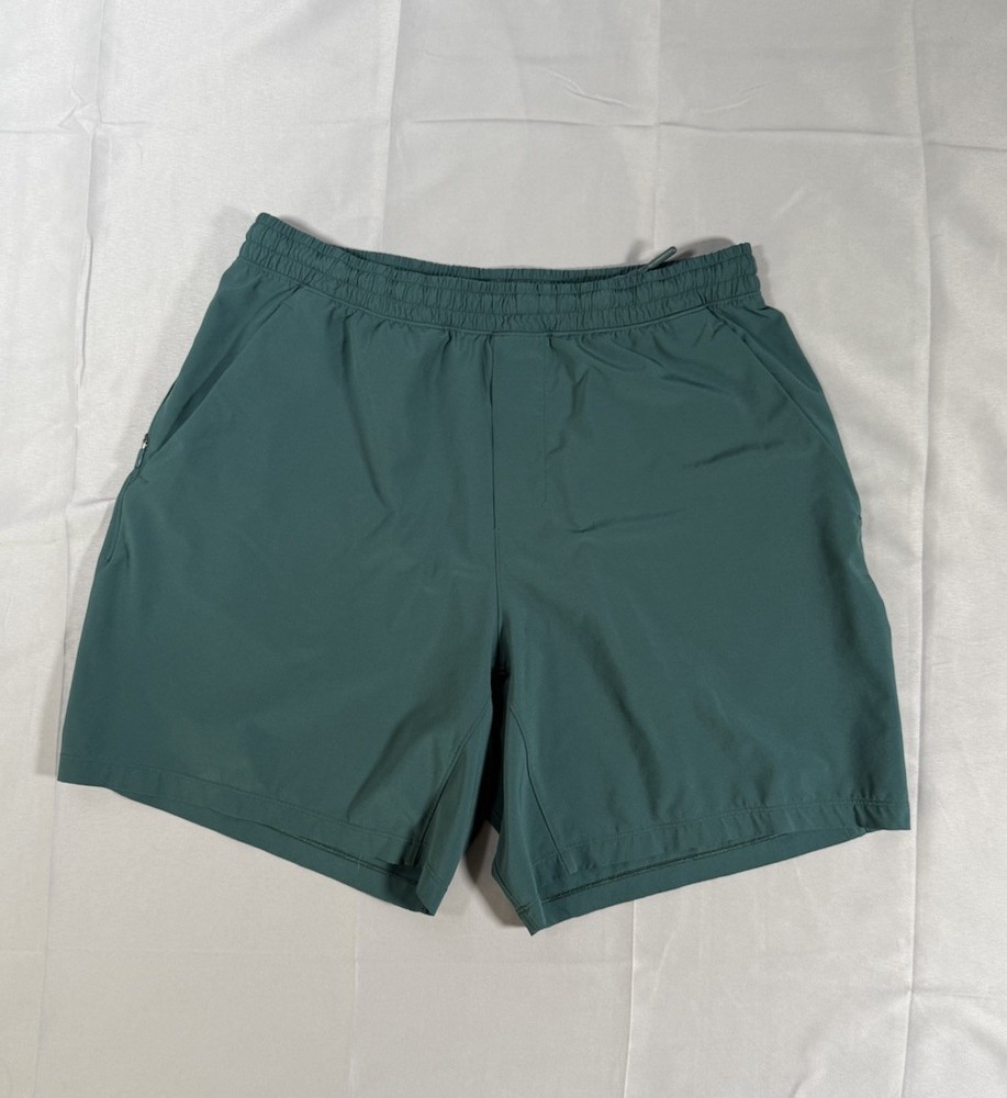Lululemon Pace Breaker Shorts Mens Large  Green Unlined 7