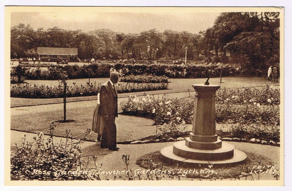Postcard Rose Garden Lowther Gardens Lytham St Annes Lancashire England UK