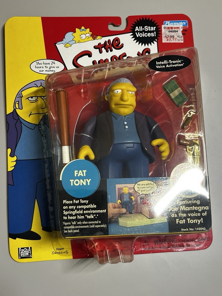 The Simpsons FAT TONY Playmates2002 All-Star Voices Joe MantegnaSeries 1