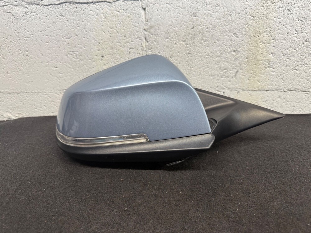 BMW 2012-2018 F30 F31 RIGHT PASSENGER SIDE DOOR MIRROR Liquid Blue OEM 6 pin