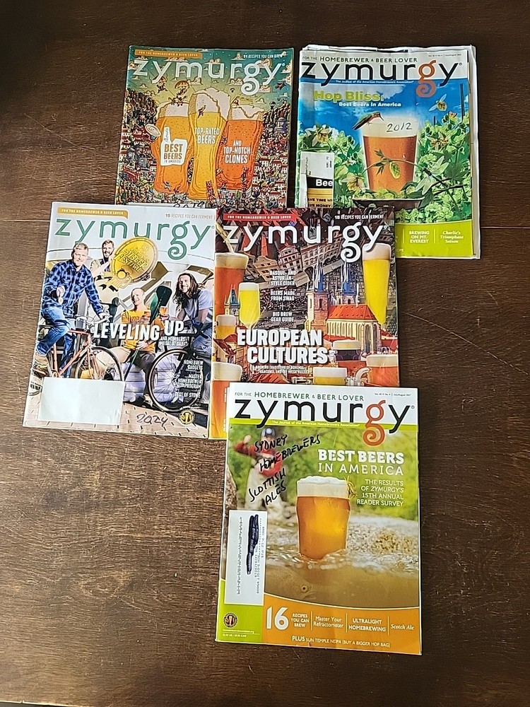 Lot of 5 Zymurgy 