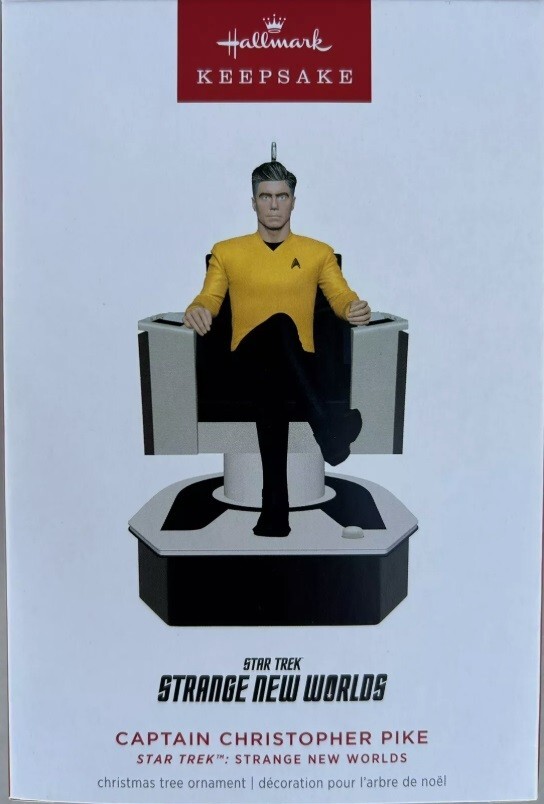 2024 Hallmark Keepsake Star Trek Captain Christopher Pike Ornament NIB