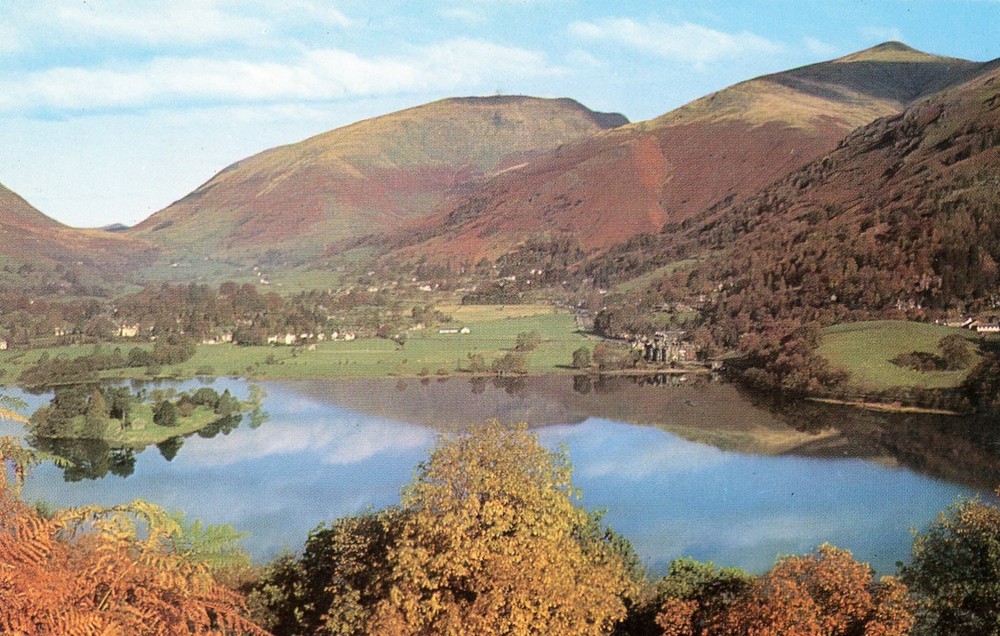 Grasmere from Red Bank, Cumbria, England, UNP, VG --POSTCARD