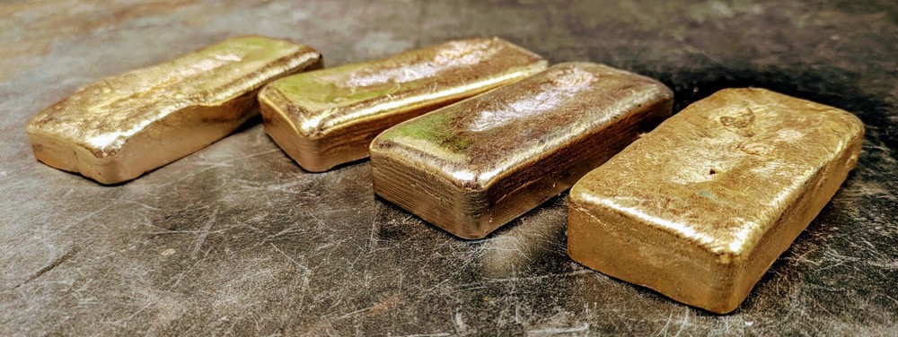 Al. Gold, One 1 Pound Bar For Jewelry Making Etc. Hand Poured Bullion