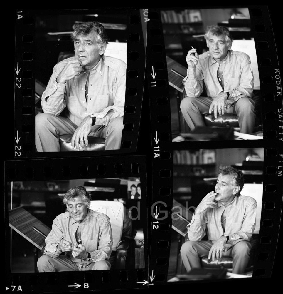 '68 Leonard Bernstein NY Philharmonic Opera Conductor 35mm 4 Negative Lot A38