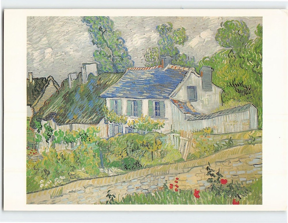 Postcard Houses at Auvers By Vincent van Gogh Auvers sur Oise France