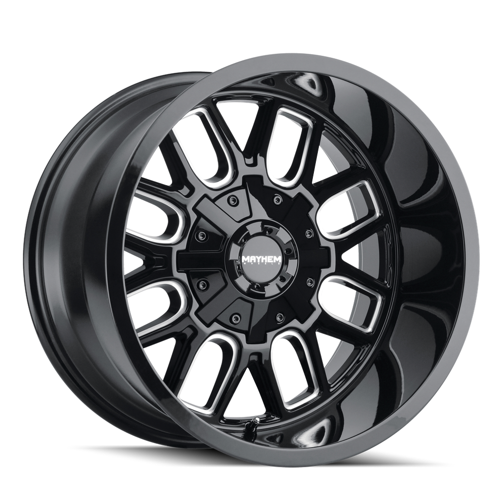 MAYHEM COGENT 8107 GLOSS BLACK MILLED 20X10 5-127/5-139.7 -19MM 87.1MM