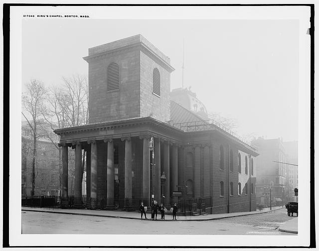 Photo:Boston Massachusetts King�s Chapel 1900s Church Streetscapes