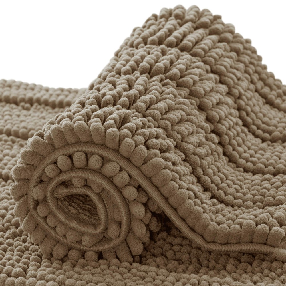 Non-Slip Thickened Shaggy Bath Mat Soft Absorbent Bathroom Rug