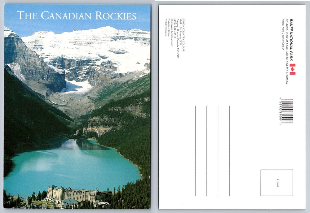 Lake Louise Banff National Park Canadian Rockies Postcard Chateau View