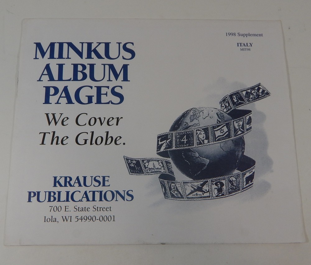 Minkus Italy 1998 Supplement Krause Publications Stamp Album Pages