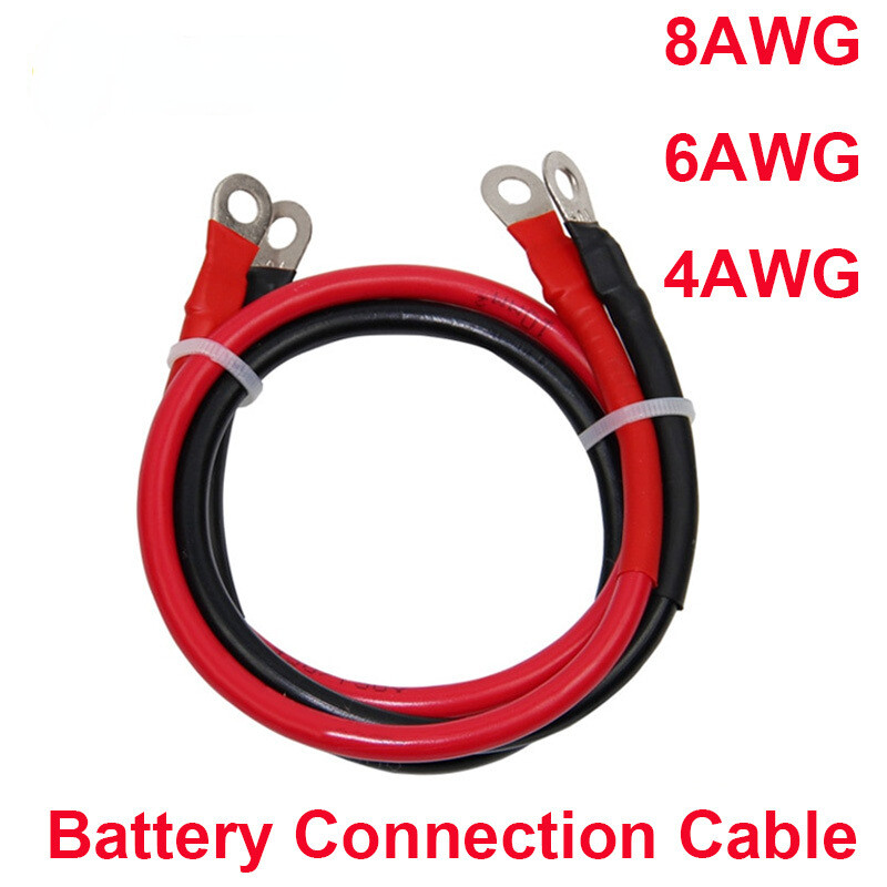 8/6/4AWG Battery Cables, Sealed Lithium, Red/Black, Various Lengths›