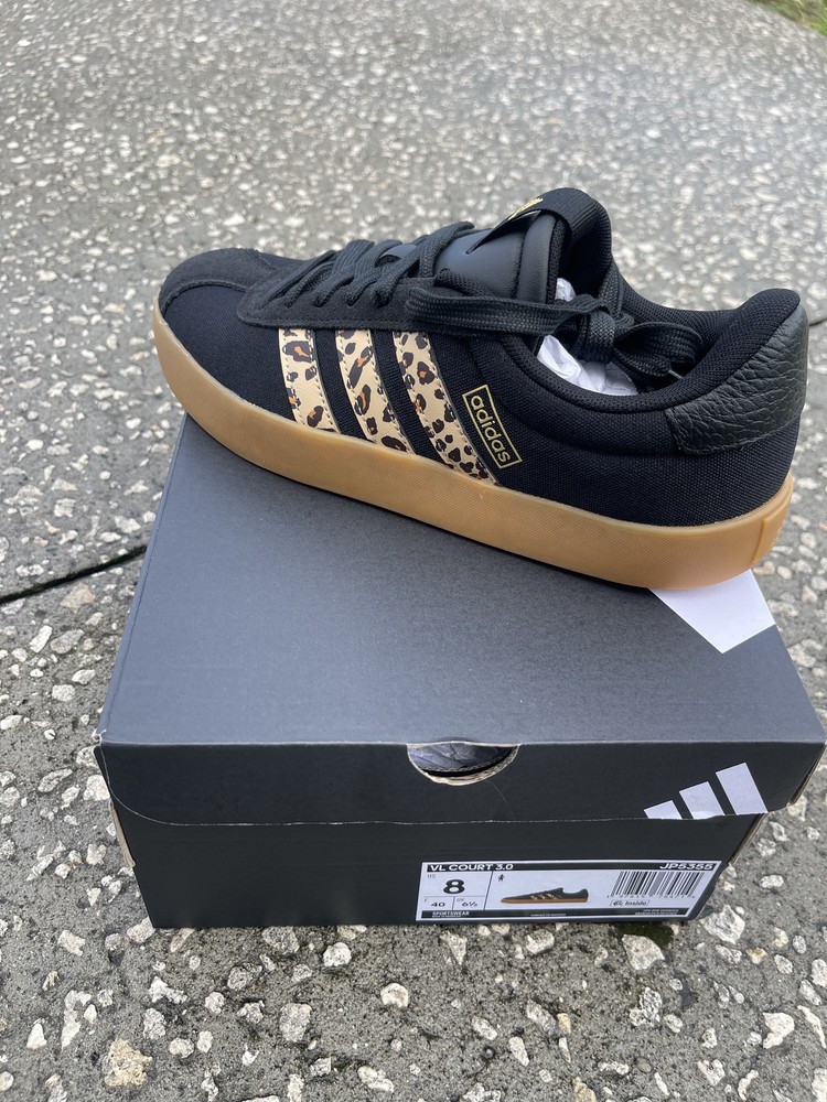 adidas Vl Court 3.0 Cheetah Lave Up Womens Shoes JP5355 Size 6 - 9.5