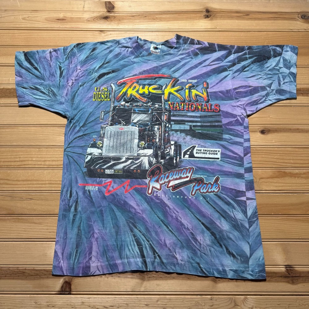 Vintage 1993 US Diesel Truckin Nationals 16th Annual Graphic T-Shirt USA - Large