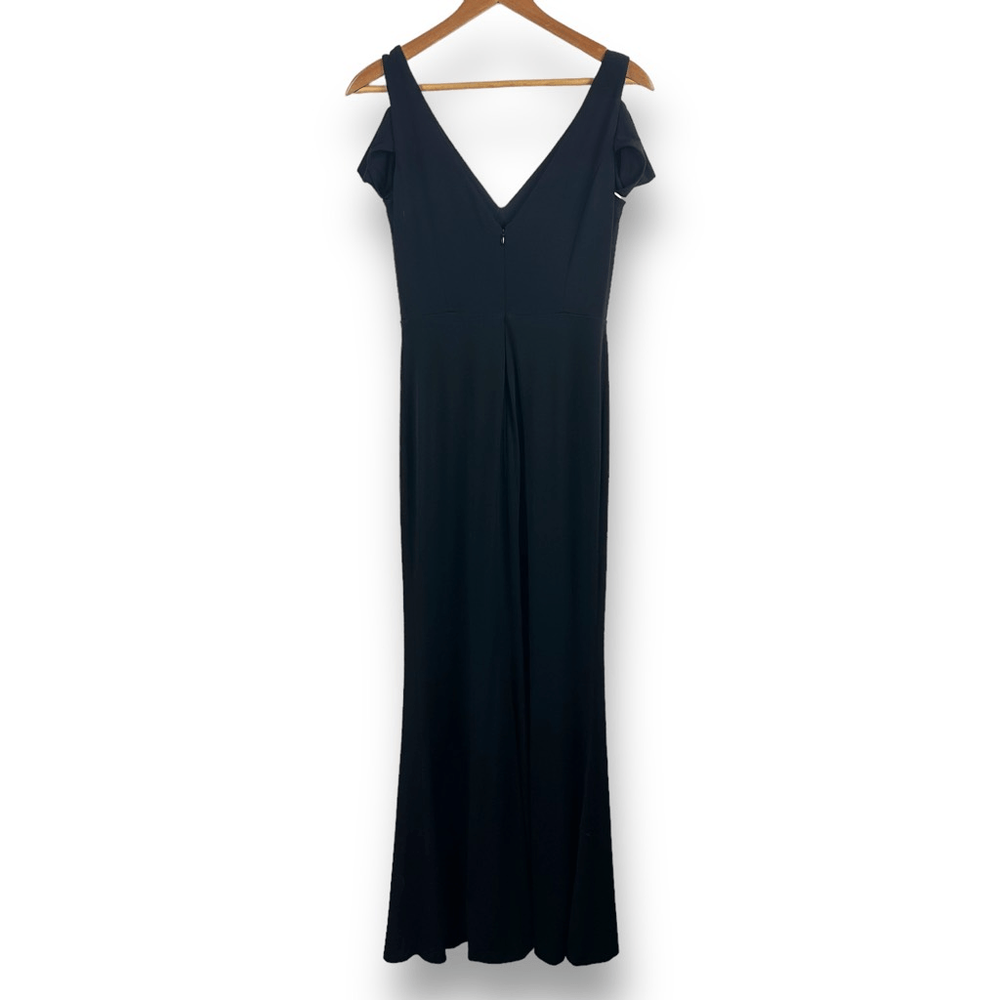 Calvin Klein black cold shoulder maxi dress size 6