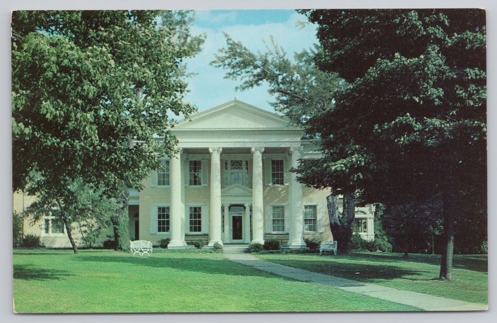 Wheeling West Virginia, Oglebay Park, Mansion House Museum, Vintage Postcard