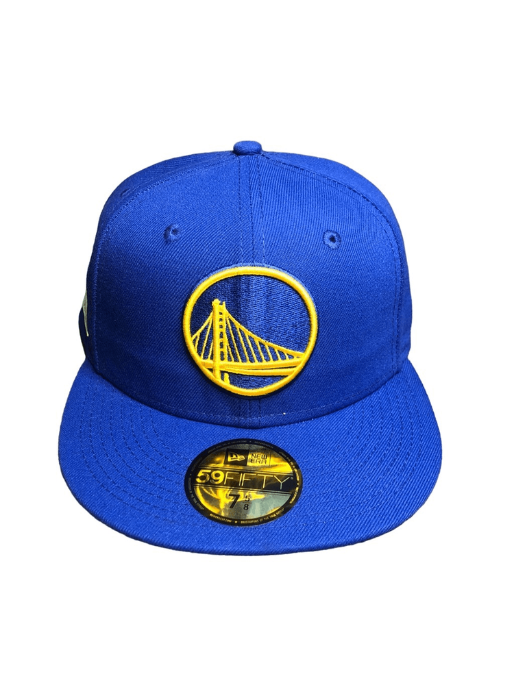 New Era Golden State Warriors Pop Citrus 59FIFTY Fitted Cap Hat Size 7 5/8